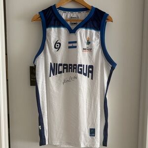 NWT Signed Nicaragua Basketball Jersey by #15 Norchad Omier